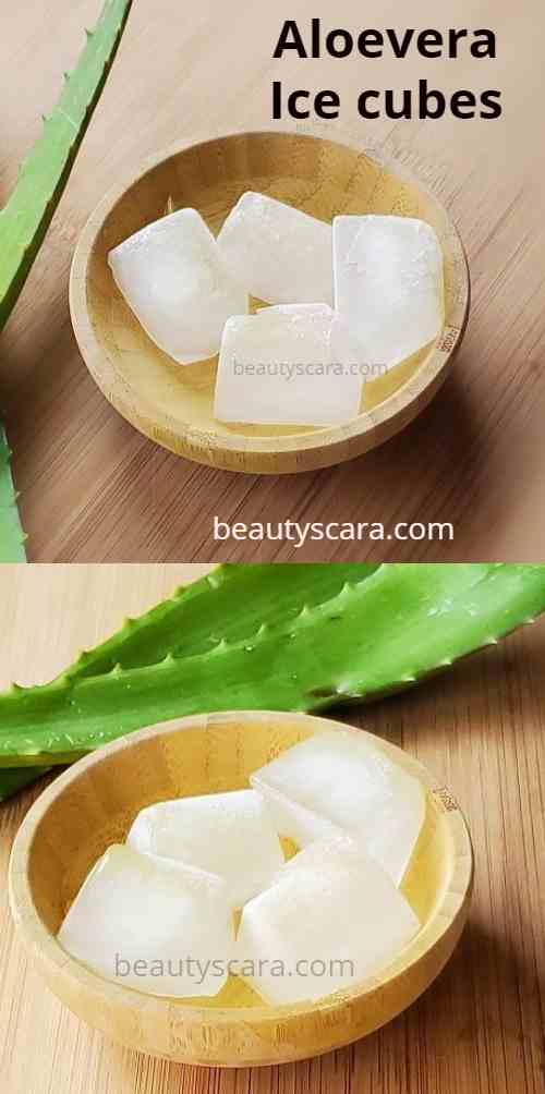 aloevera ice cubes for skin