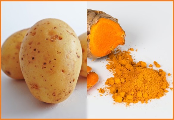 potato and turmeric to lighten dark lips