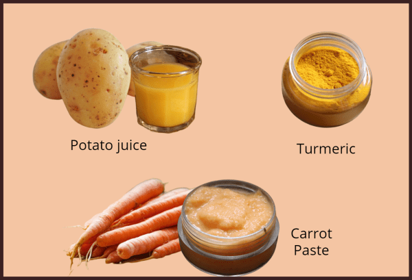 potato turmeric face pack
