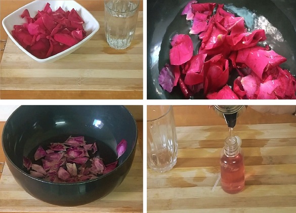 homemade rose water